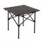 Campingset HWC-N50, Tisch 2x Stuhl Klappstuhl Anglerstuhl faltbar, Metall ~ schwarz