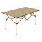Campingset HWC-N50, Tisch 4x Stuhl Klappstuhl Anglerstuhl faltbar, Metall ~ wei