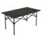 Campingset HWC-N50, Tisch 4x Stuhl Klappstuhl Anglerstuhl faltbar, Metall ~ schwarz