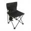 Campingset HWC-N50, Tisch 4x Stuhl Klappstuhl Anglerstuhl faltbar, Metall ~ schwarz