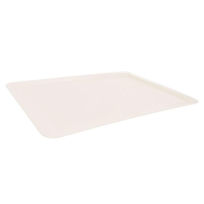 Schrankschublade HWC-N51 mit Tablett, Kchen-/Geschirrablage Schrankauszug ausziehbar, Metall 19x34x42cm ~ wei