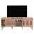 TV-Rack HWC-M48, Lowboard TV-Schrank, Schiebetr 56x150x40cm ~ beige, Schublade grau