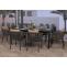 2er-Set Gartenstuhl HWC-N41, Outdoor Armlehne, wetterfest Aluminium Seilgeflecht Rope ~ anthrazit Kissen taupe
