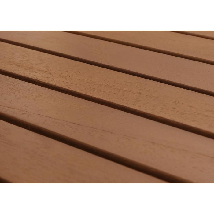 Teak-Badezimmer-Set HWC-M87, Waschtisch Hochschrank Wandspiegel Badezimmer, hochwertiges B-Grade-Teak