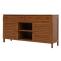 Teak-Badezimmer-Set HWC-M87, Waschtisch Hochschrank Wandspiegel Badezimmer, hochwertiges B-Grade-Teak