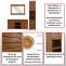 Erstes Foto mit wichtigen Merkmalen fr Produkt Teak-Badezimmer-Set HWC-M87, Waschtisch Hochschrank Wandspiegel Badezimmer, hochwertiges B-Grade-Teak