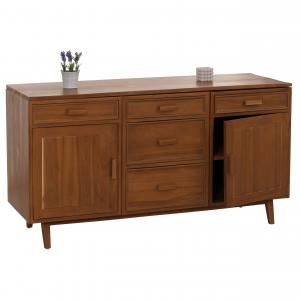 B-Ware (smtliche Mngel SK5-8) | Teak-Sideboard HWC-M88, Kommode, 81x150x50cm