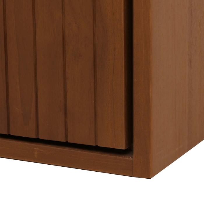 Teak-Waschbeckenunterschrank HWC-M91, Waschtisch Schrank, hochwertiges B-Grade-Teak (Kernholz, 20-30 Jahre), 50x70x40cm