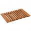 Teak-Fumatte HWC-N10, Duschmatte Badematte, hochwertiges B-Grade-Teak (Kernholz, 20-30 Jahre), 4x60x40cm