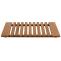 Teak-Fumatte HWC-N10, Duschmatte Badematte, hochwertiges B-Grade-Teak (Kernholz, 20-30 Jahre), 4x60x40cm