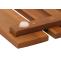 Teak-Fumatte HWC-N10, Duschmatte Badematte, hochwertiges B-Grade-Teak (Kernholz, 20-30 Jahre), 4x60x40cm