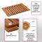 Erstes Foto mit wichtigen Merkmalen fr Produkt Teak-Fumatte HWC-N10, Duschmatte Badematte, hochwertiges B-Grade-Teak (Kernholz, 20-30 Jahre), 4x60x40cm