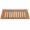 Teak-Fumatte HWC-N10, Duschmatte Badematte, hochwertiges B-Grade-Teak (Kernholz, 20-30 Jahre), 4x60x40cm