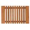 Teak-Fumatte HWC-N10, Duschmatte Badematte, hochwertiges B-Grade-Teak (Kernholz, 20-30 Jahre), 4x60x40cm