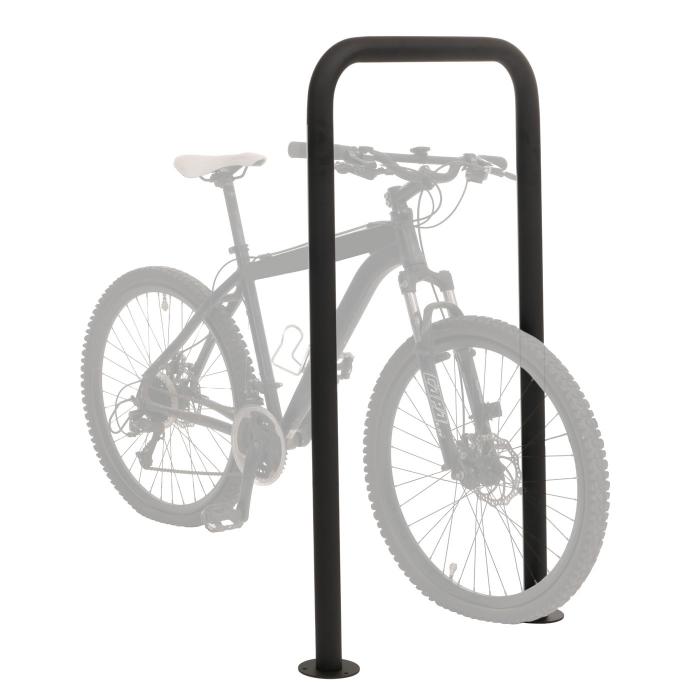 Fahrradbgel HWC-N42, Fahrradstnder Anlehnbgel Bgel Absperrung, In-/Outdoor Stahl pulverbeschichtet 120x70x12cm