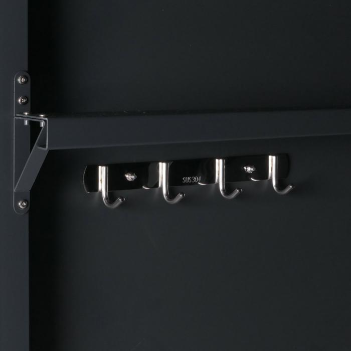 4er-Fahrradgarage HWC-L56c, Gertehaus Fahrradbox mit Ablage, abschliebar Metall 160x222x208cm ~ anthrazit