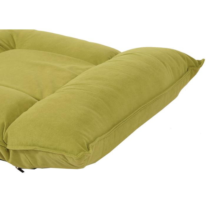 Bodensessel HWC-N44, Relaxsessel Bodenkissen Bodensofa Klappsessel 6 Relaxpositionen, stabiles Gestell Samt ~ grn