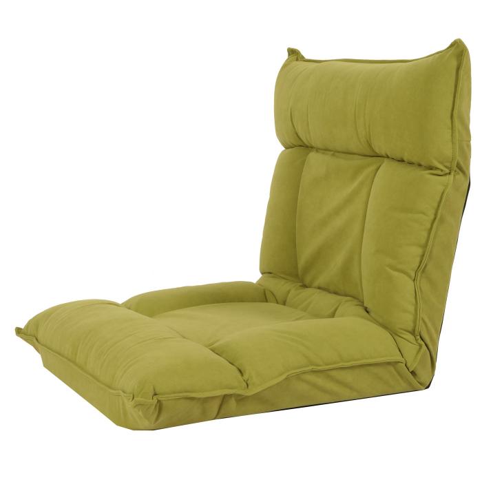 Bodensessel HWC-N44, Relaxsessel Bodenkissen Bodensofa Klappsessel 6 Relaxpositionen, stabiles Gestell Samt ~ grn