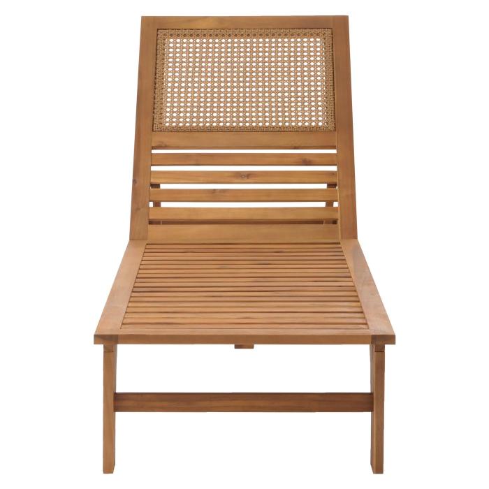 Sonnenliege HWC-N48, Relaxliege Gartenliege Liegestuhl, Massiv-Holz Akazie MVG-zertifiziert