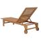 Sonnenliege HWC-N48, Relaxliege Gartenliege Liegestuhl, Massiv-Holz Akazie MVG-zertifiziert
