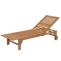 Sonnenliege HWC-N48, Relaxliege Gartenliege Liegestuhl, Massiv-Holz Akazie MVG-zertifiziert