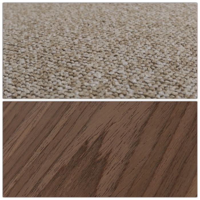 MCA Relaxsessel HWC-N56, Fernsehsessel Liegesessel Fusttze drehbar Boucl Stoff Holz ~ Stoff braun, Holz Walnuss-Optik