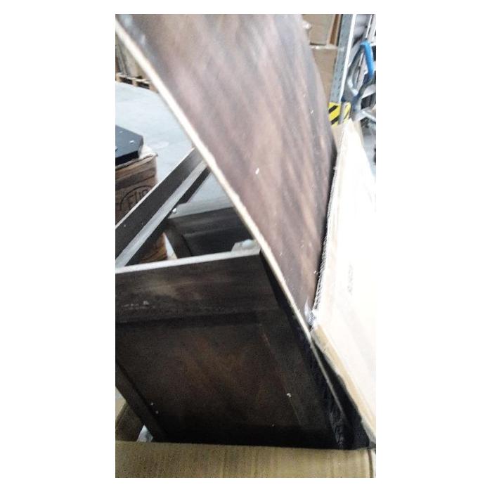Defekte Ware (Rckwand/Leiste gebrochen SK4) | Kommode HWC-H21, Massiv-Holz Korb-Schublade 80x60x30cm ~ shabby braun