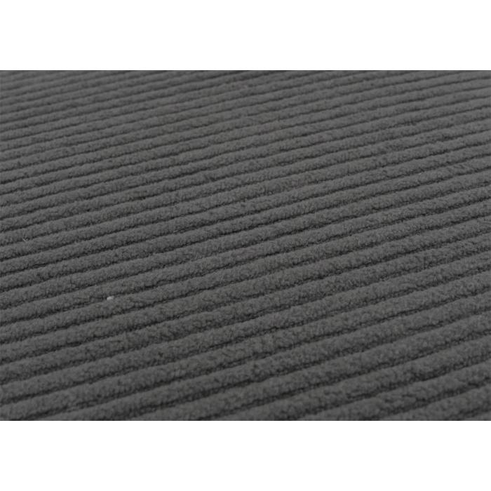 4er-Set Esszimmerstuhl Littau, Stuhl Kchenstuhl Hochlehner, Stoff/Textil Cord Holz ~ dunkelgrau, dunkle Beine