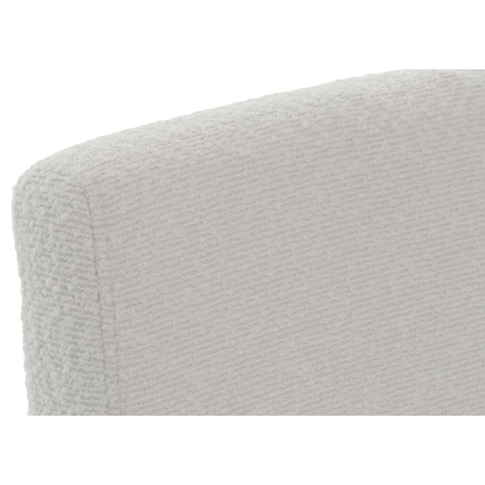 4er-Set Esszimmerstuhl Littau, Stuhl Kchenstuhl Hochlehner, Stoff/Textil Boucl Holz ~ creme, naturfarbene Beine
