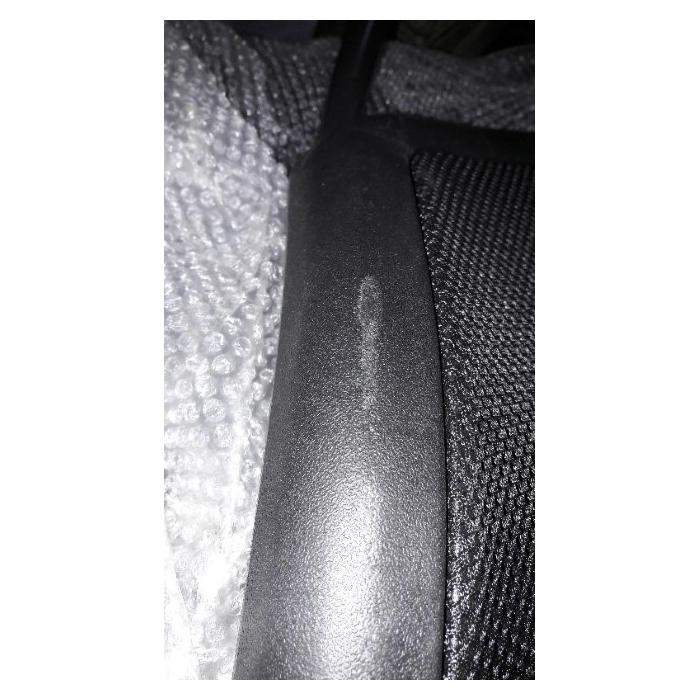 Defekte Ware (Kratzer, Armlehne gebrochen SK3 ) | Profi-Brostuhl Seattle, 150kg belastbar Stoff ~ schwarz mit Armlehnen