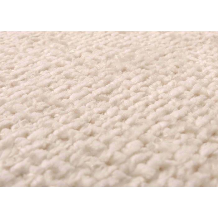 Sitzbank HWC-G55, Esszimmerbank Bank, Edelstahl gebrstet Stoff/Textil Chenille ko-Tex, 180cm ~ creme