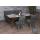 Esszimmer-Set HWC-G55, 2er-Set Stuhl + Sitzbank 180cm, Edelstahl gebrstet Stoff/Textil Chenille ~ blau-grn