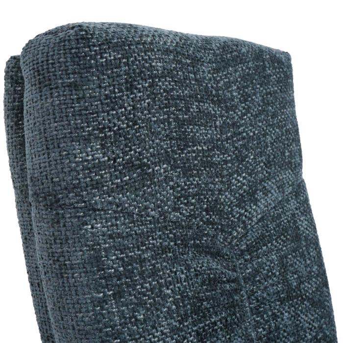 2er-Set Esszimmerstuhl HWC-G56, Kchenstuhl Freischwinger Stuhl Lehnstuhl, Metall Stoff/Textil Chenille ~ blau-grn