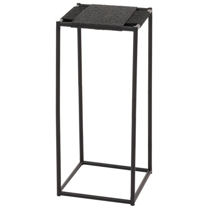 3er-Set Blumentisch HWC-N70, Beistelltisch Tisch Blumenstnder Ablage, stapelbar, Metall Papierseil ~ anthrazit