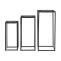 3er-Set Blumentisch HWC-N70, Beistelltisch Tisch Blumenstnder Ablage, stapelbar, Metall Papierseil ~ anthrazit