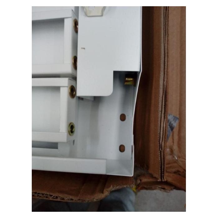 B-Ware (verbogen SK3) | Waschmaschinenunterschrank HWC-E50 Sockel Podest Erhhung Untergestell Schublade 33x61x62cm wei