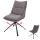 Esszimmerstuhl HWC-N71, Kchenstuhl, drehbar Auto-Return, Stoff/Textil (420g/m) ko-Tex ~ beige