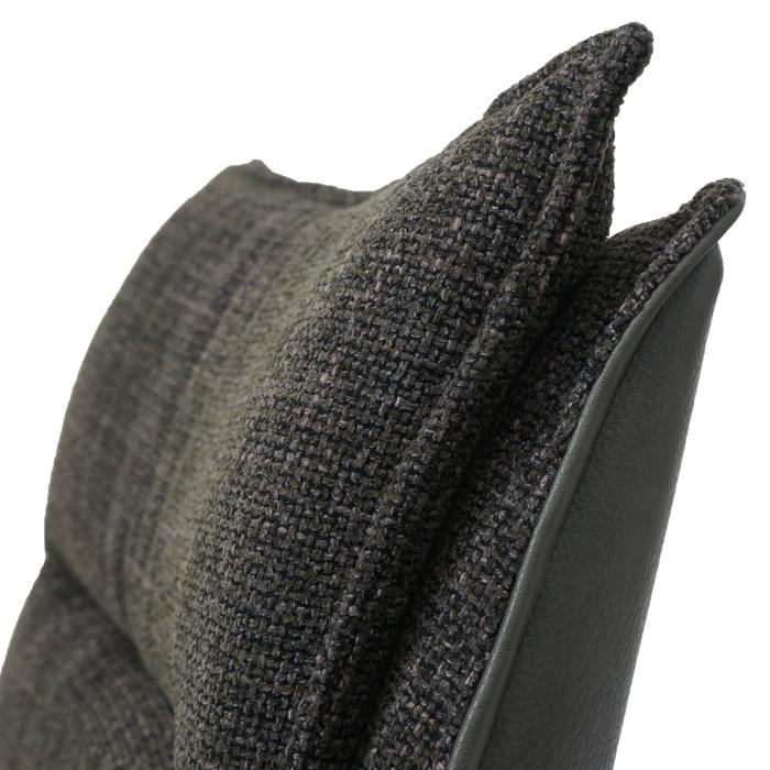 Esszimmerstuhl HWC-N71, Kchenstuhl, drehbar Auto-Return, Stoff/Textil (420g/m) ko-Tex ~ grn