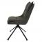 Esszimmerstuhl HWC-N71, Kchenstuhl, drehbar Auto-Return, Stoff/Textil (420g/m) ko-Tex ~ grn