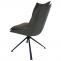 Esszimmerstuhl HWC-N71, Kchenstuhl, drehbar Auto-Return, Stoff/Textil (420g/m) ko-Tex ~ grn