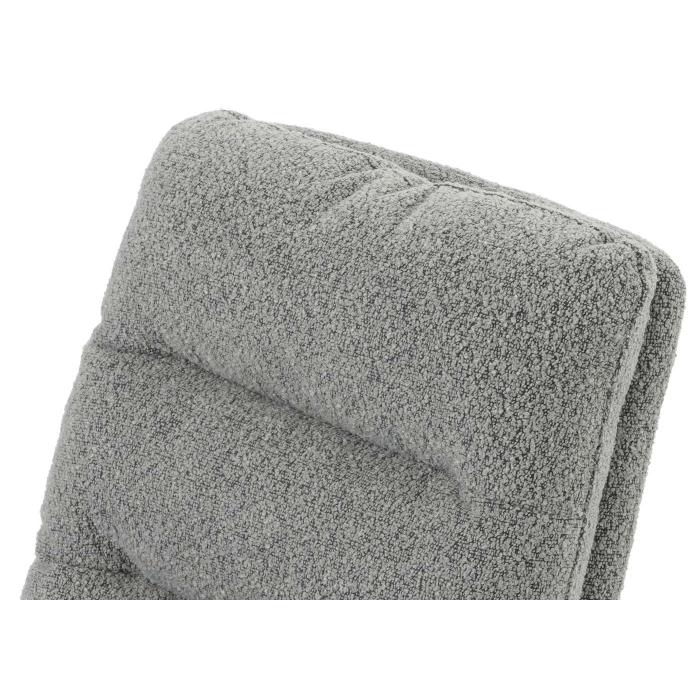 Esszimmerstuhl HWC-G66, Kchenstuhl Stuhl, drehbar Auto-Position Stoff/Textil Boucl MVG ~ hellgrau