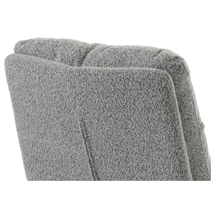 Esszimmerstuhl HWC-G66, Kchenstuhl Stuhl, drehbar Auto-Position Stoff/Textil Boucl MVG ~ hellgrau