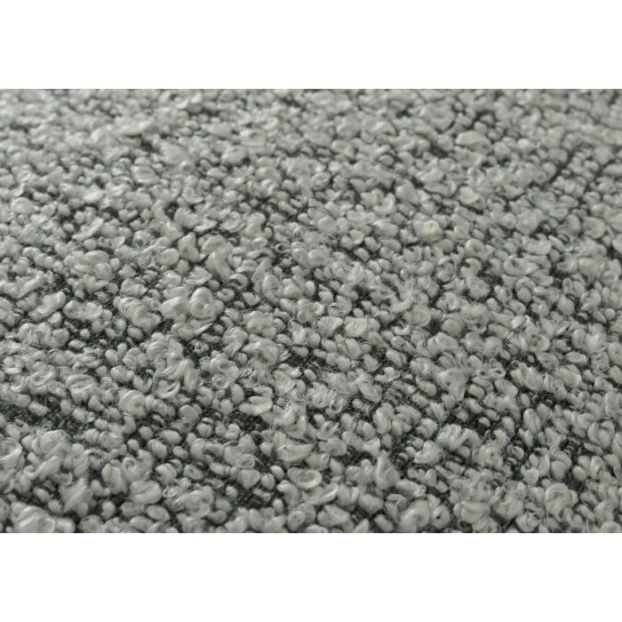 Esszimmerstuhl HWC-G66, Kchenstuhl Stuhl, drehbar Auto-Position Stoff/Textil Boucl MVG ~ hellgrau