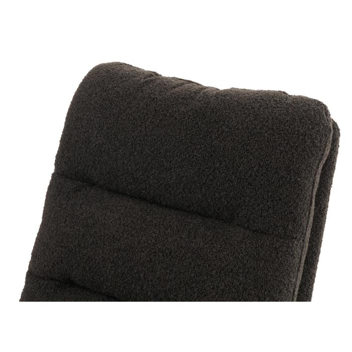 Esszimmerstuhl HWC-G66, Kchenstuhl Stuhl, drehbar Auto-Position Stoff/Textil Boucl MVG ~ dunkelgrau