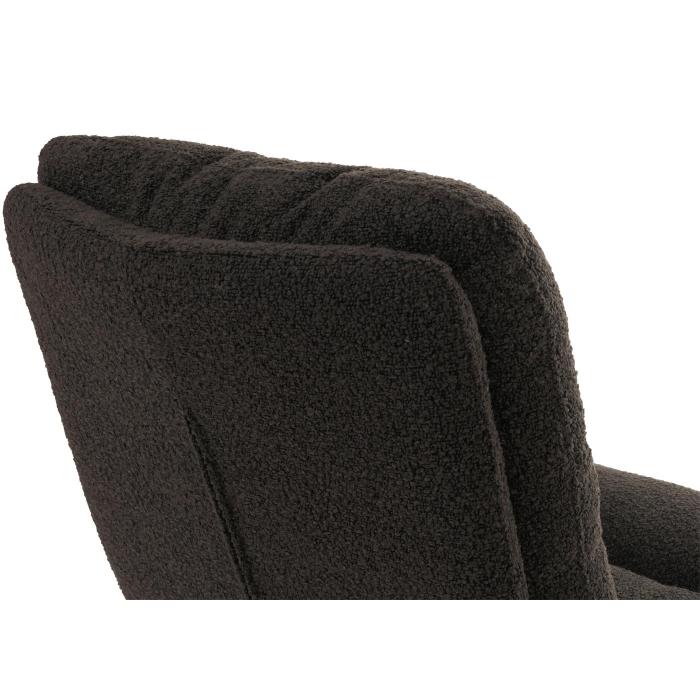 Esszimmerstuhl HWC-G66, Kchenstuhl Stuhl, drehbar Auto-Position Stoff/Textil Boucl MVG ~ dunkelgrau