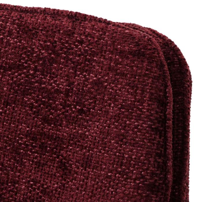 2er-Set Esszimmerstuhl HWC-N73, Kchenstuhl, drehbar Auto-Return, Stoff/Textil Chenille (490g/m) ko-Tex ~ bordeaux