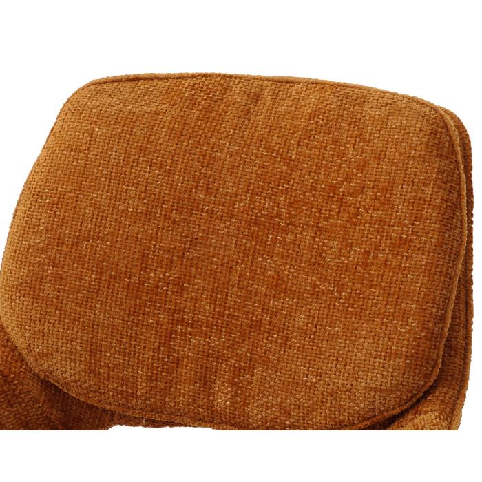 2er-Set Esszimmerstuhl HWC-N73, Kchenstuhl, drehbar Auto-Return, Stoff/Textil Chenille (490g/m) ko-Tex ~ ocker-gelb