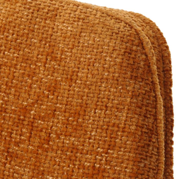 2er-Set Esszimmerstuhl HWC-N73, Kchenstuhl, drehbar Auto-Return, Stoff/Textil Chenille (490g/m) ko-Tex ~ ocker-gelb