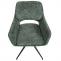 2er-Set Esszimmerstuhl HWC-N74, Kchenstuhl, drehbar Auto-Return, Stoff Chenille (490g/m) ko-Tex ~ grn