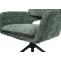 2er-Set Esszimmerstuhl HWC-N74, Kchenstuhl, drehbar Auto-Return, Stoff Chenille (490g/m) ko-Tex ~ grn